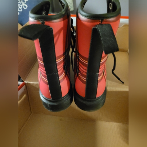 Plaid combat boots - Picture 5 of 9